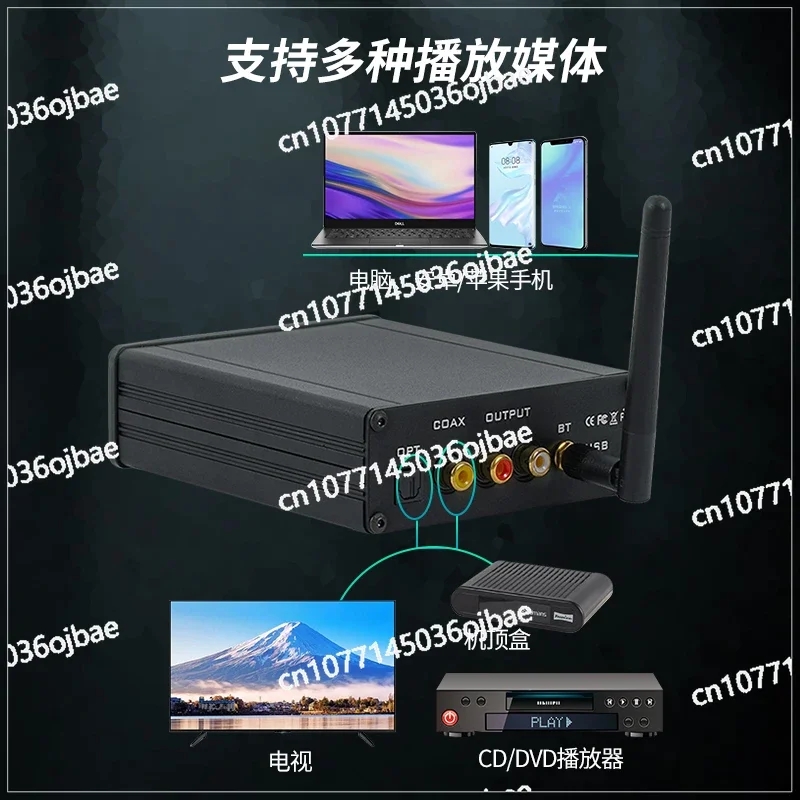 Power Amplifier Bluetooth Receiver Audio Dedicated ES9038 Dac Decoder APTX-HD Decoder Hifi Fever