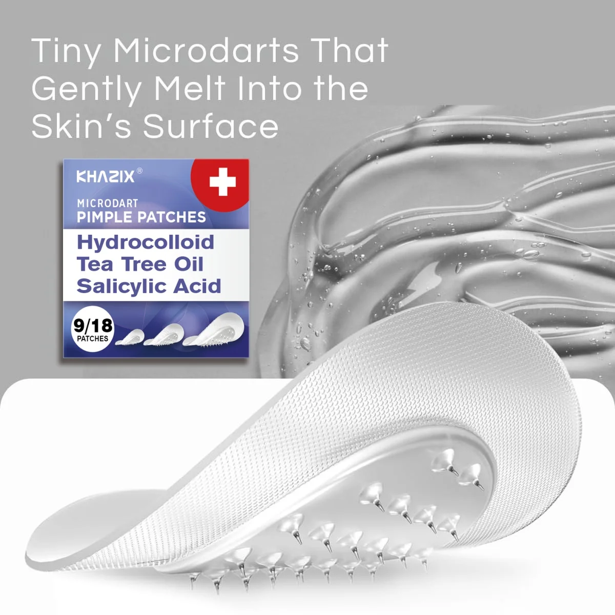 Overnight Micro-Dart Acne Patches - Dissolve Blemishes While You Sleep with Invisible Hydrocolloid Technology for AM Clear Skin. image 3