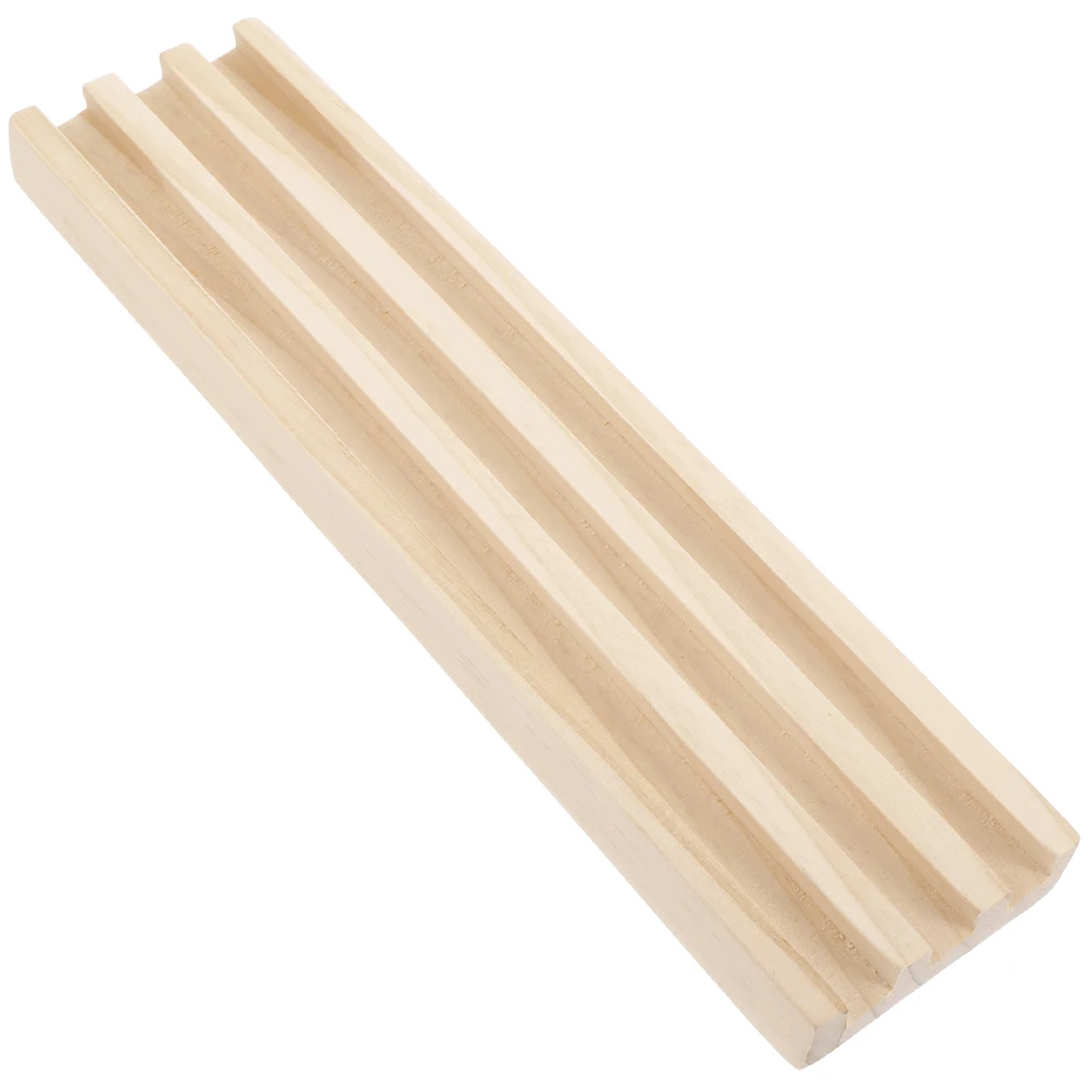 Wooden Tray Multi-Function Smooth Edges Alphabet Game Accessory Holder Desktop Base Creative Domino Trays Game