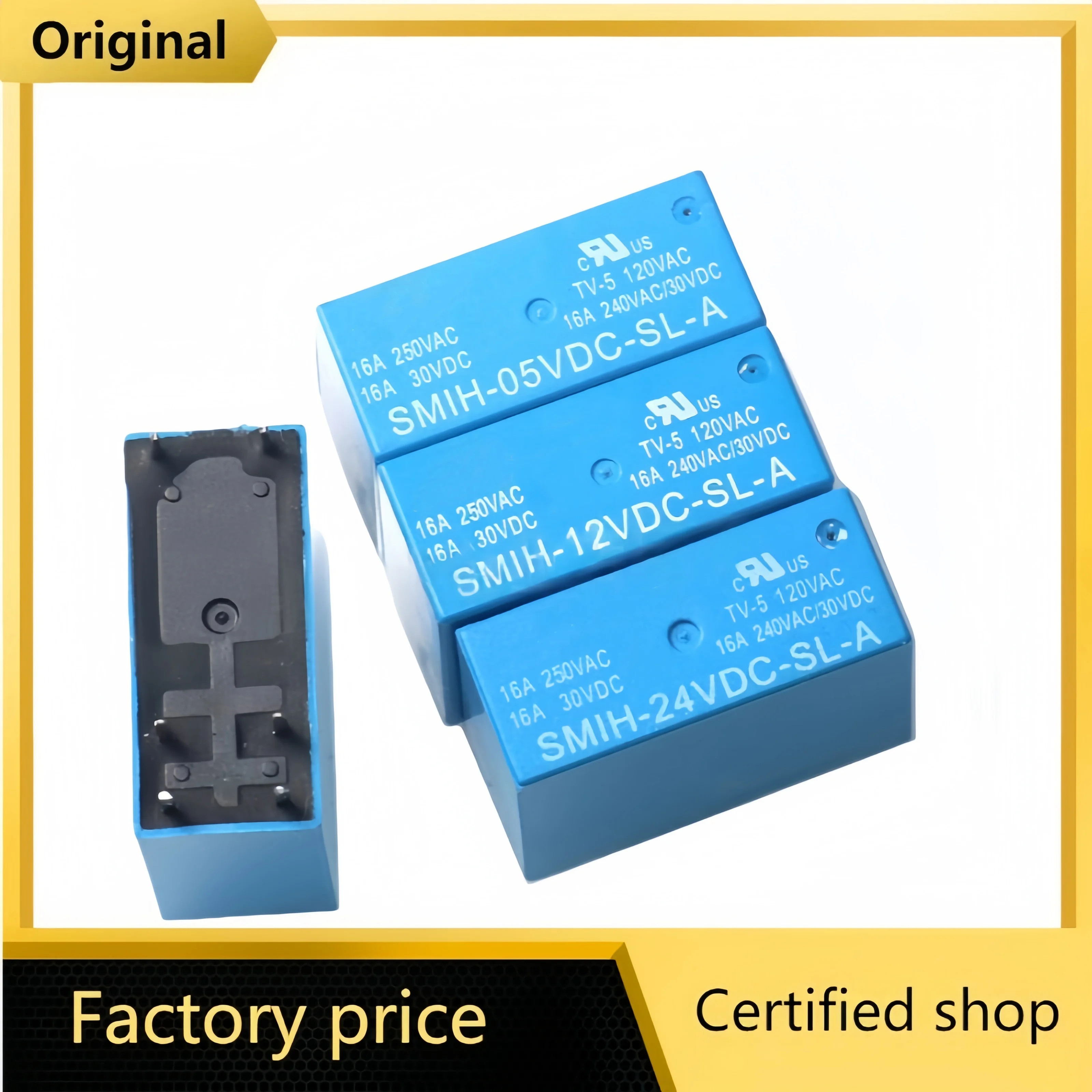 5Pcs Original brand new  SMIH-05V 12V 24VDC-SL-A -SL-C 6-pin/8-pin Relay 250V 16A SMIH-05VDC-SL-A SMIH-12VDC-SL-A