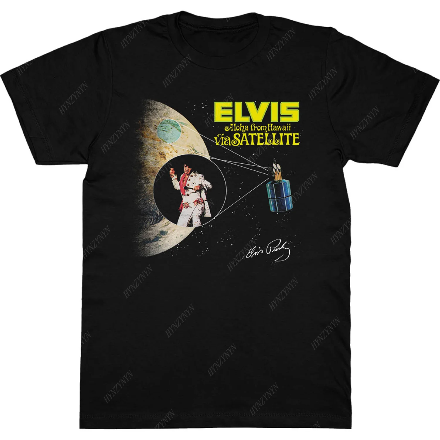 2024 New Arrival Retro Tops U.S. Rock Style Popular Classic Short-sleeve T-shirt Trendy Elvis Streetwear Fathion Oversized Tee