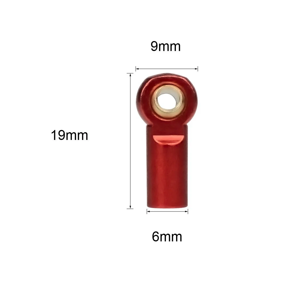 5 Pcs Metal M3 Aluminum Link Tie Rod End Ball Joint for 1/10 RC Car Crawler AXIAL SCX10 D90 D110 Tamiya Racing