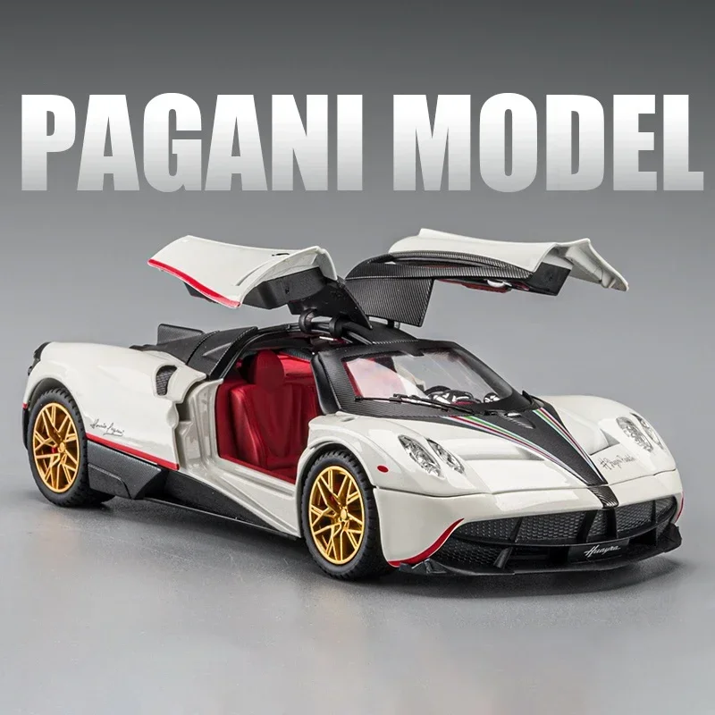 1:22 Pagani Huayra Dinastia Supercar Alloy Diecasts & Toy Vehicles Metal Toy Car Model Sound and light Collection Kids Toy