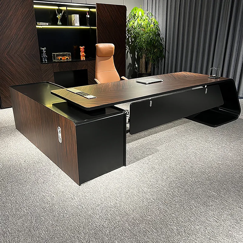 Modern Office Furniture  European Classical office furniture 2m high gloss table top mdf desk