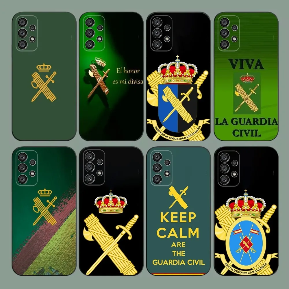 

Spanish Guard Civil Emblem Phone Case For Samsung Galaxy A20,A21s,A22,A31,A32,A52,A53,A72,73,A80,A91 Soft Black Cover