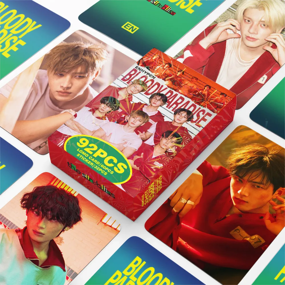124PCS Single ALbum BloodyParadise-MV Mini LOMO Card Photocards HD Fans Collection Cards Decorative Present Fans Gifts