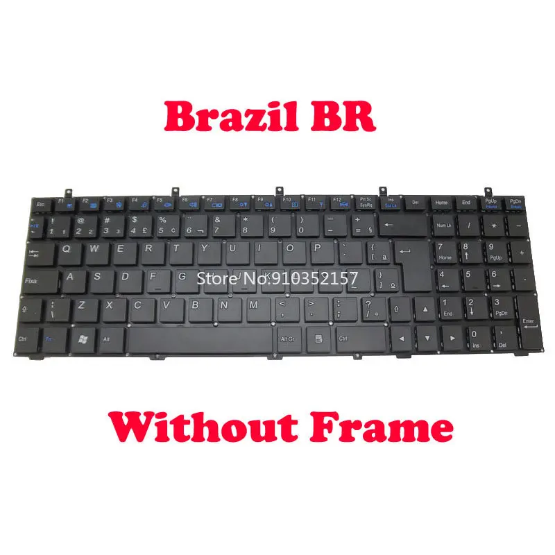 

Laptop BR Keyboard For CLEVO W350ET W350ETQ W350SKQ W350SSQ W350STQ W355SDQ W355SSQ W355STQ W370ET W370SK W370SS W370SSQ W370ST