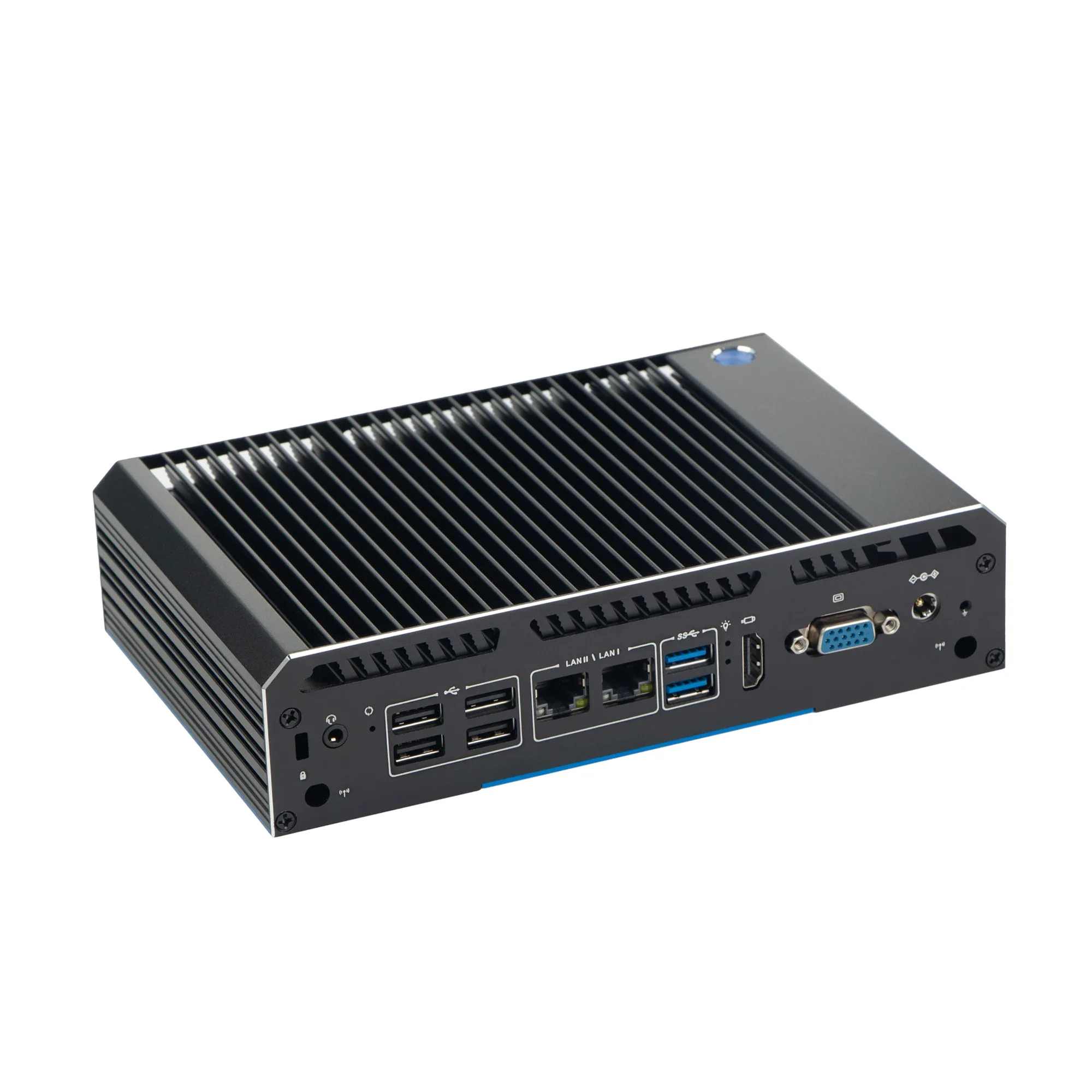 VNOPN fanless MINI PC with Intel Core i3 i5 i7 Processor Support Win10 Linux Pfense with 4xCOM 2LAN RJ11 POS Fanless Computer