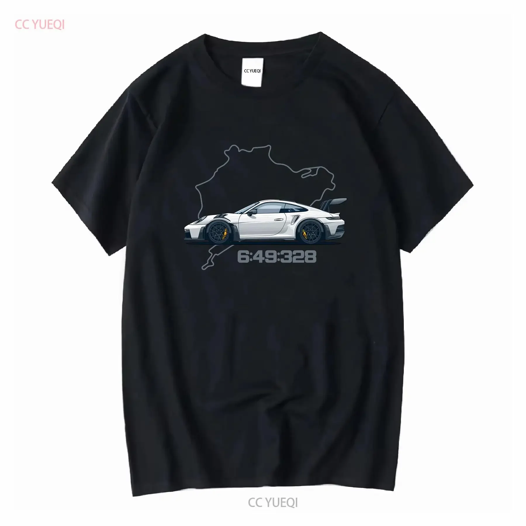 Классическая футболка 992 GT3 RS Nordschleife с длинными или короткими рукавами, винтажная стираная унисекс, дышащая, стильная, растянутая, слегка Классическая футболка 992 GT3 RS Nordschleife с длинными или короткими рукавами, винтажная стираная унисекс, дышащая, стильная, растянутая, слегка