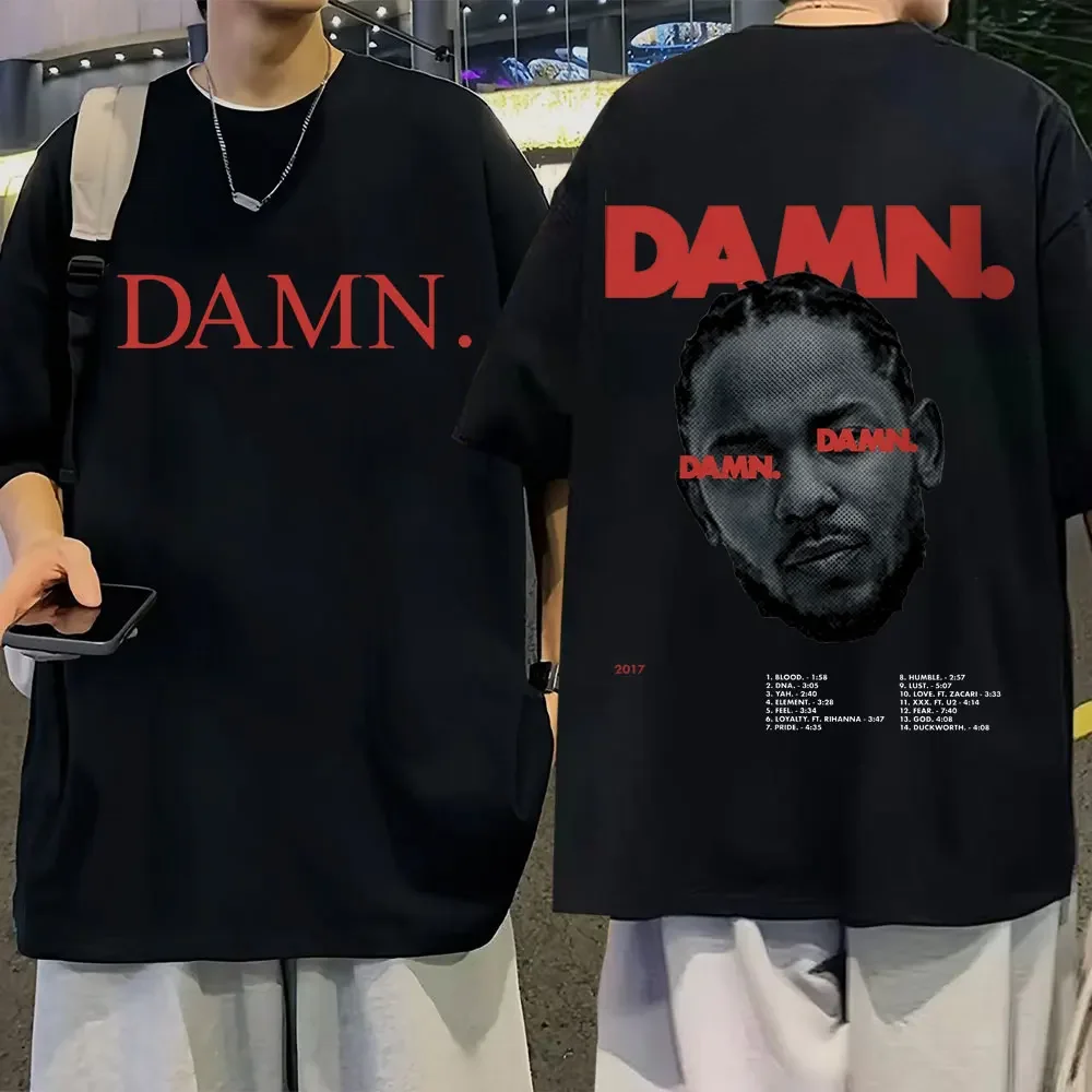 Rapper Kendrick Lamar Tee Shirt Music Album Poster Print T-shirt Summer Men's  Women's Clothing Fashion T-shirts Tops Streetwear