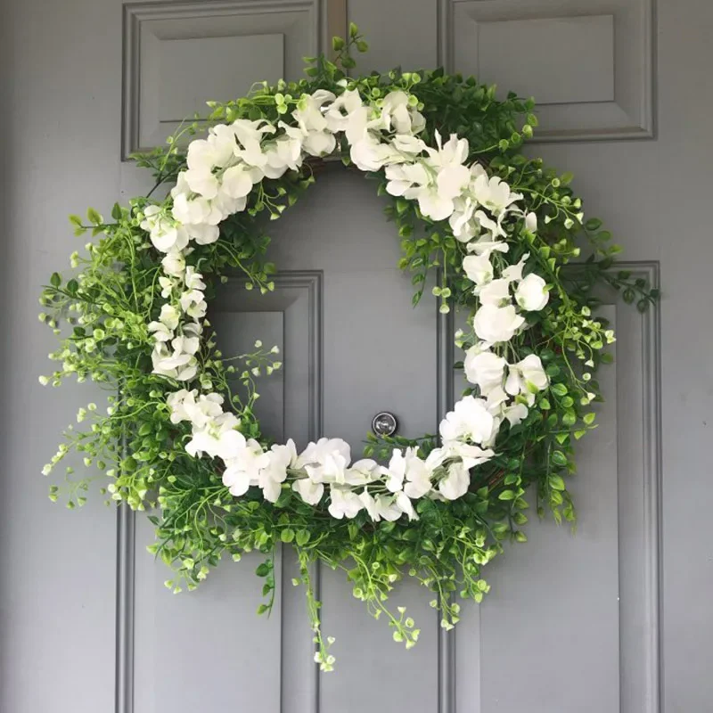 

Artificial Flowers, Faux Flowers, Fake Flowers - Long Silk Hydrangea Vine Wisteria Garland for Wedding Backdrop, Wall, and Home