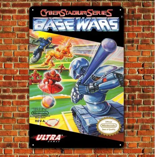 Base Wars Nes Retro Video Game Metal Poster - 20x30cm (8x12 inch)