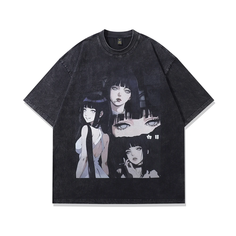 Jujutsu Kaisen Anime Print Graphic T Shirts Y2k Men Oversized T-shirt Goth Streetwear Vintage Washed Women Harajuku Tops Tee