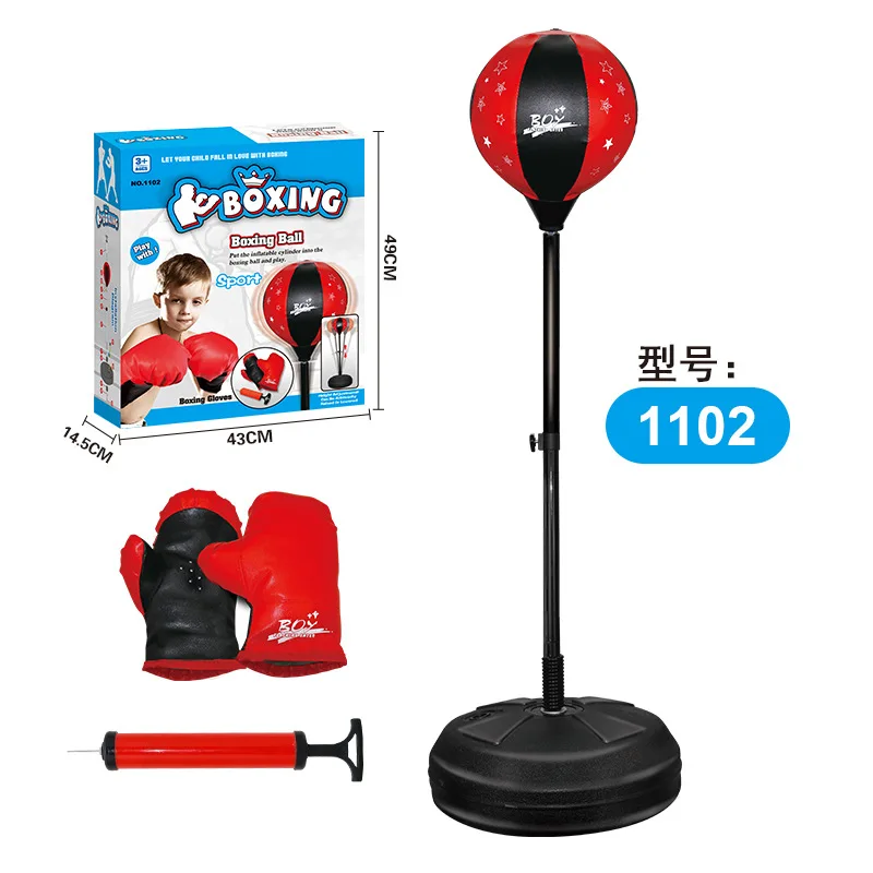 Funny children adult standing inflatable decompression training toys boxing speed ball