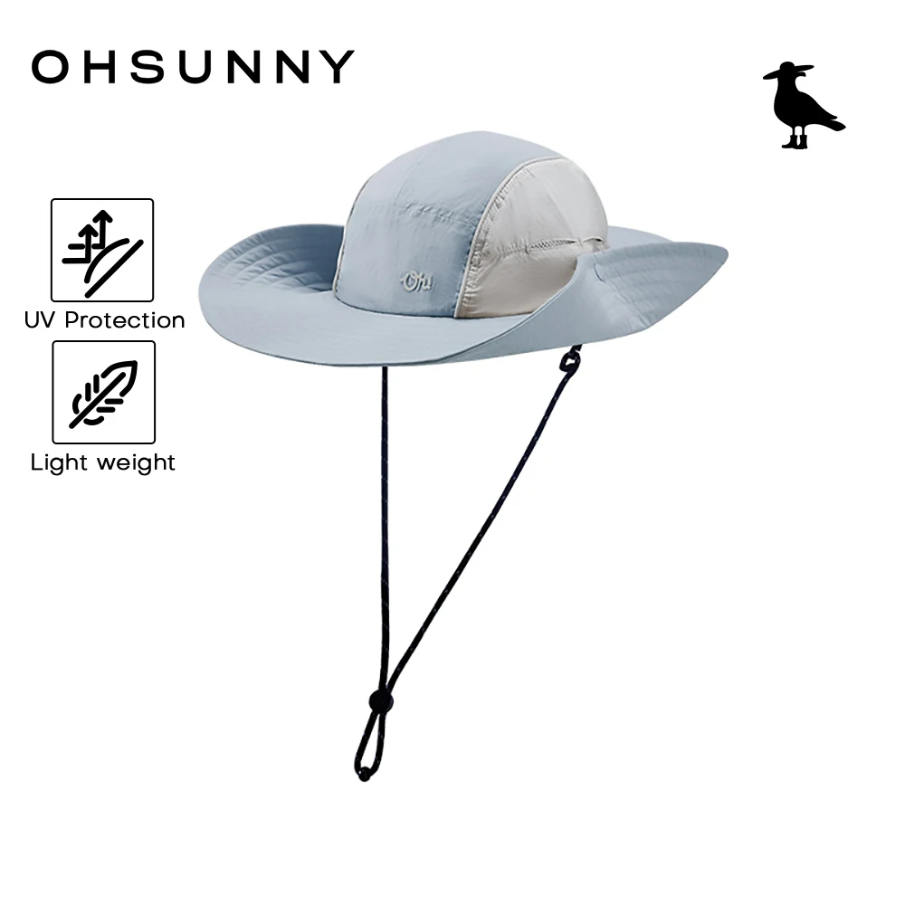 

OHSUNNY Hiking Bucket Hat Women's Waterproof Sun Hat with Breathable Mesh,Outdoor Portable Windproof Quick Dry Caps UPF50+