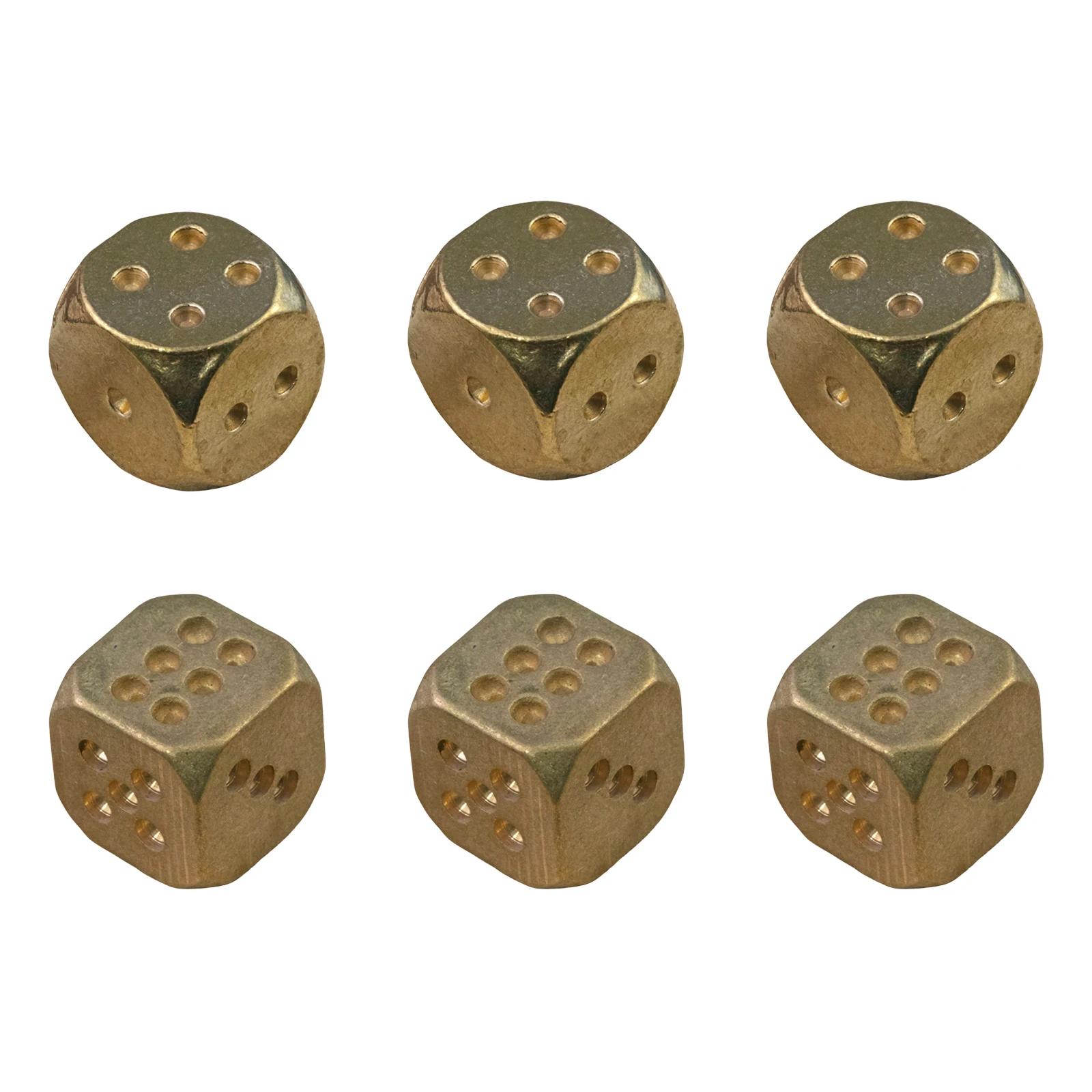 

2/6pcs 11mm Metal Dice 6 Sided Dice Entertainment Table Game Accessories Bar Party Props Dice Set