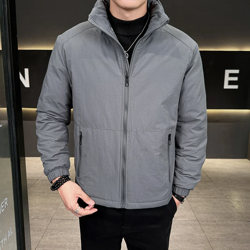 

Men's Outdoor Cycling Jacket Autumn Winter Outdoor Down Jacket Sports and Casual Jacket Men Short Duck Down Cotton-padded Jacket