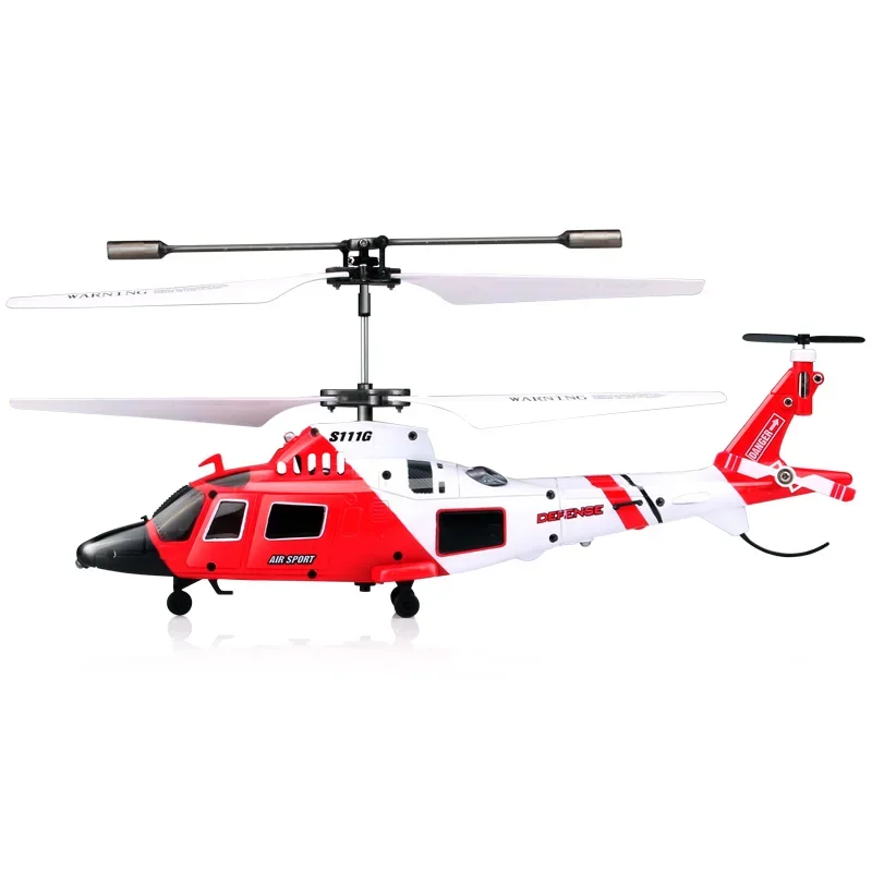 SYMA S111G Gyro Elektrische 3.5CH Kanaal Metalen Mini Micro Coast Guard Agusta Militaire Simulatie RC Helicopter Afstandsbediening RTF