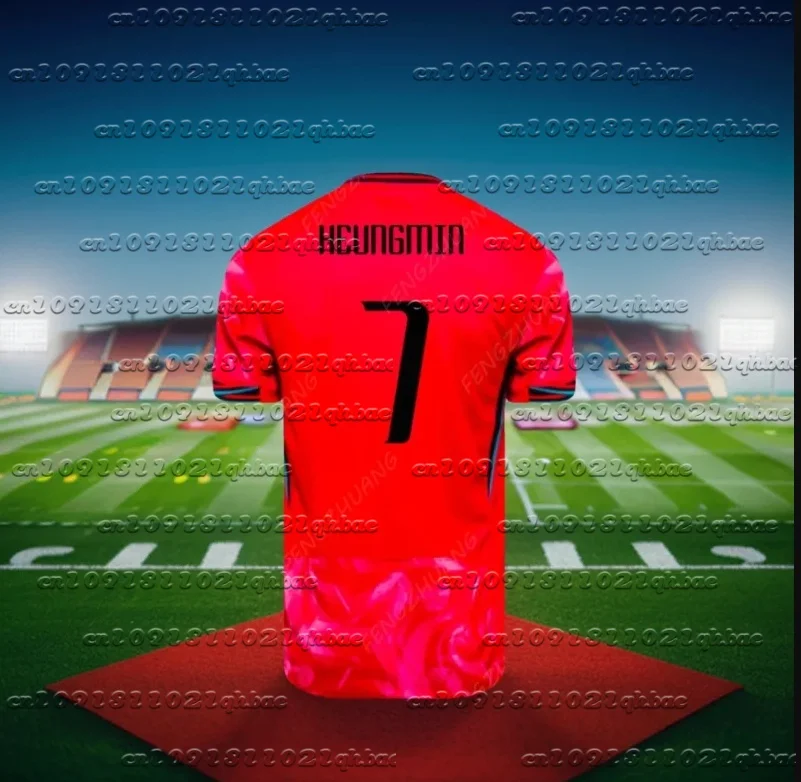 

2025-2026South Korean Home Jersey Heungmin 7 Outdoor Quick Drying Football Jersey Men's Summer Classic Casual Loose T-shirt Moto