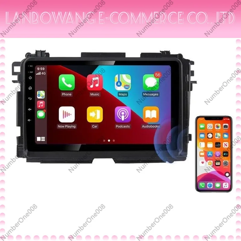 HD Touch Screen Android Car GPS Navigation with Reverse Camera Compatible for Honda XR-V HR-V Vezel