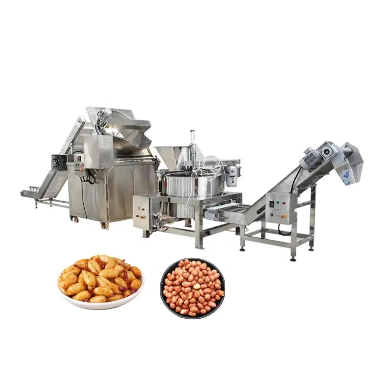 corn nuts frying machine automatic peanut green beans frying line