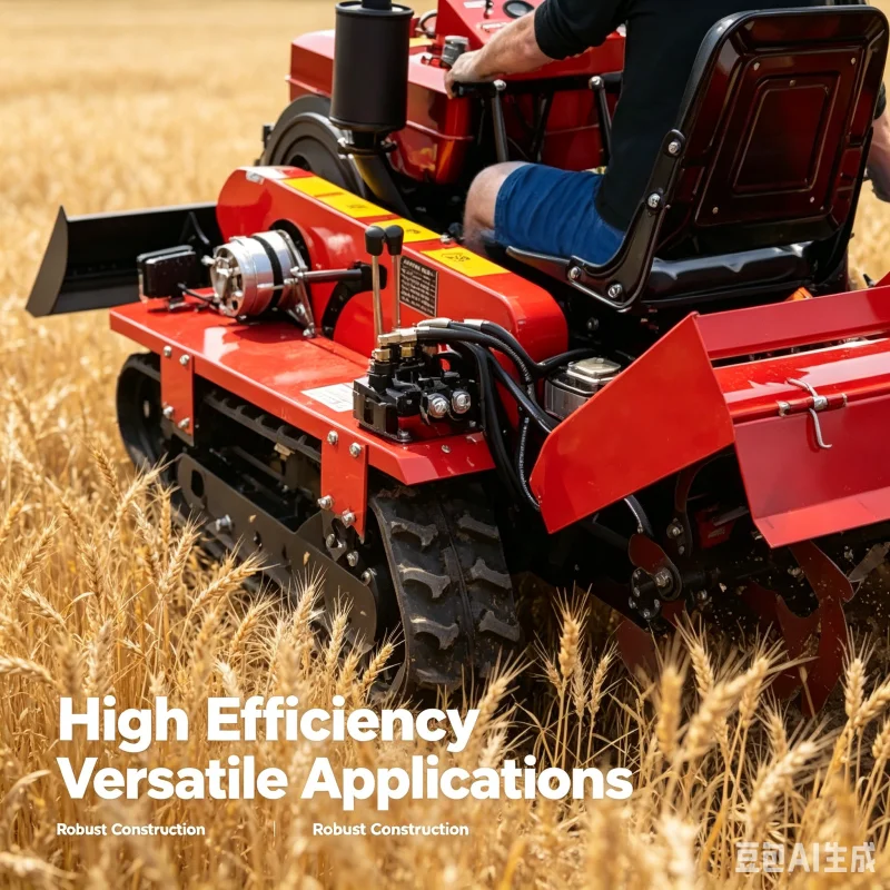 

Heavy Duty Diesel Power Tiller Mini Rotary Cultivator Reinforced Blades Orchard Soil Preparation Machine New
