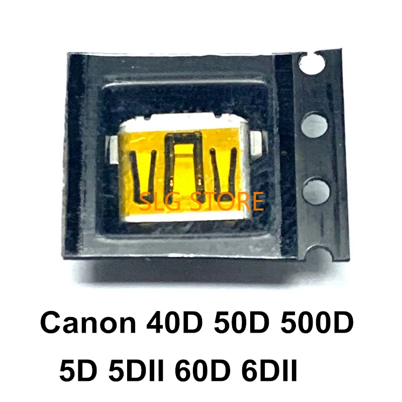 مقبس usb صغير لكانون 40ds ، 50d ، 500d ، 5d ، 5d ، 6d ، 7d ، 5dii ، 5diii ، 60d ، 70d ، 6dii ، g7 ، g9 ، a495 ، a610 ، a510 ، a580 ، a590 جديد