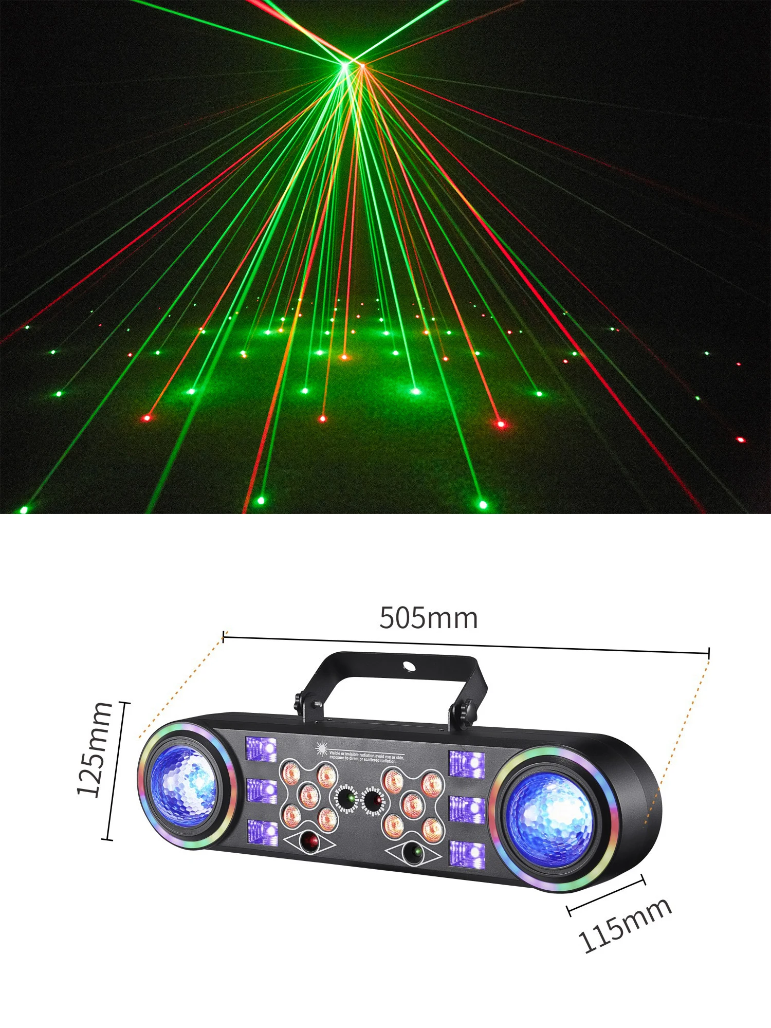1/2PCS 80W Effect Light 7 in1 RGBW LED Magic Ball Beam Laser Light DMX512 Remote Control Auto for DJ Disco Party Wedding Bar KTV