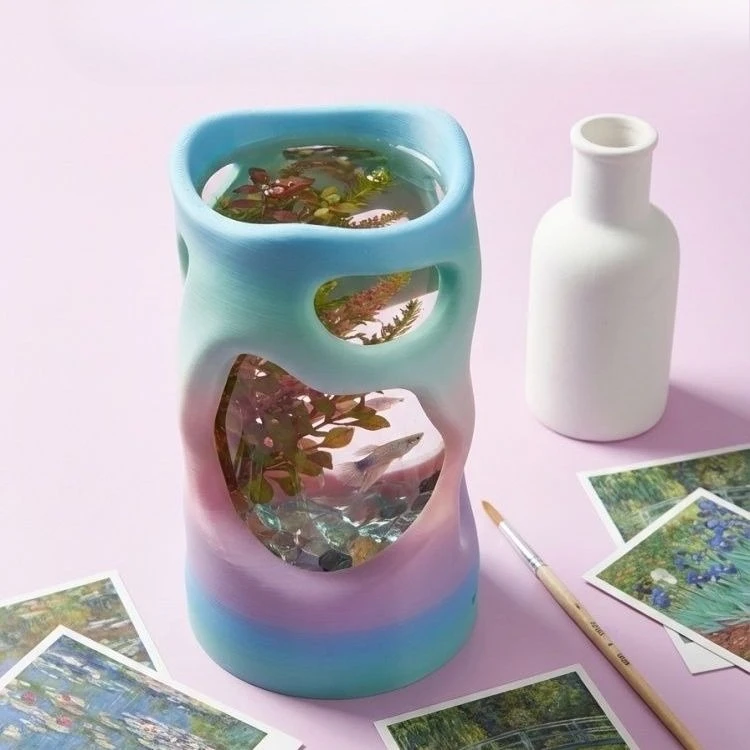 New Voice Controlled Luminous Ornament Appearance, Fighting Fish Home, Desktop Atmosphere Decoration, Handicrafts, Birthday Gift