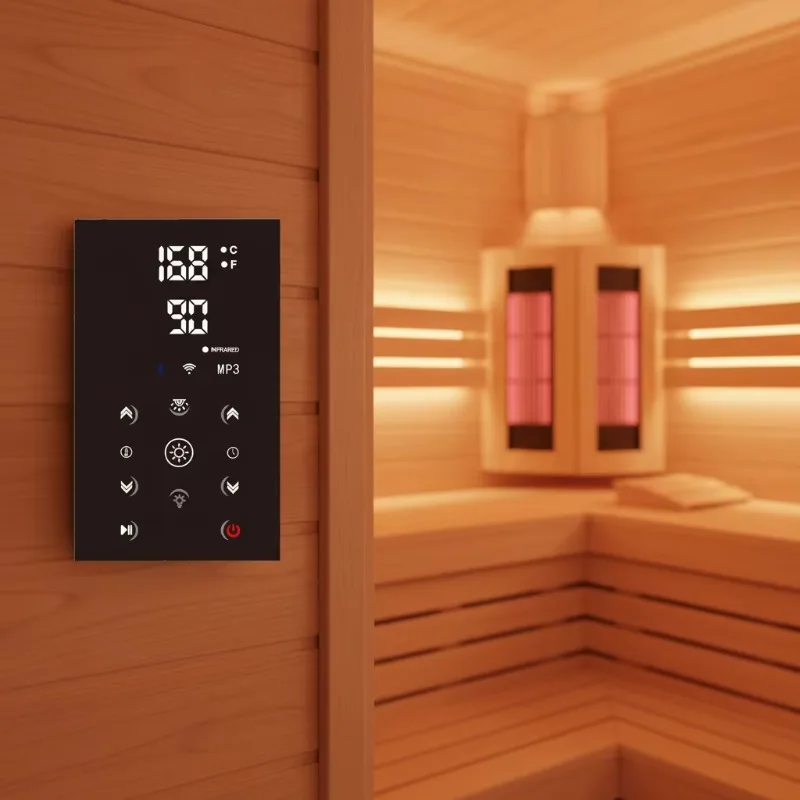 Sauna Controller Thermostat with Electric Heating 120v-220V Wet Steam Control Panel