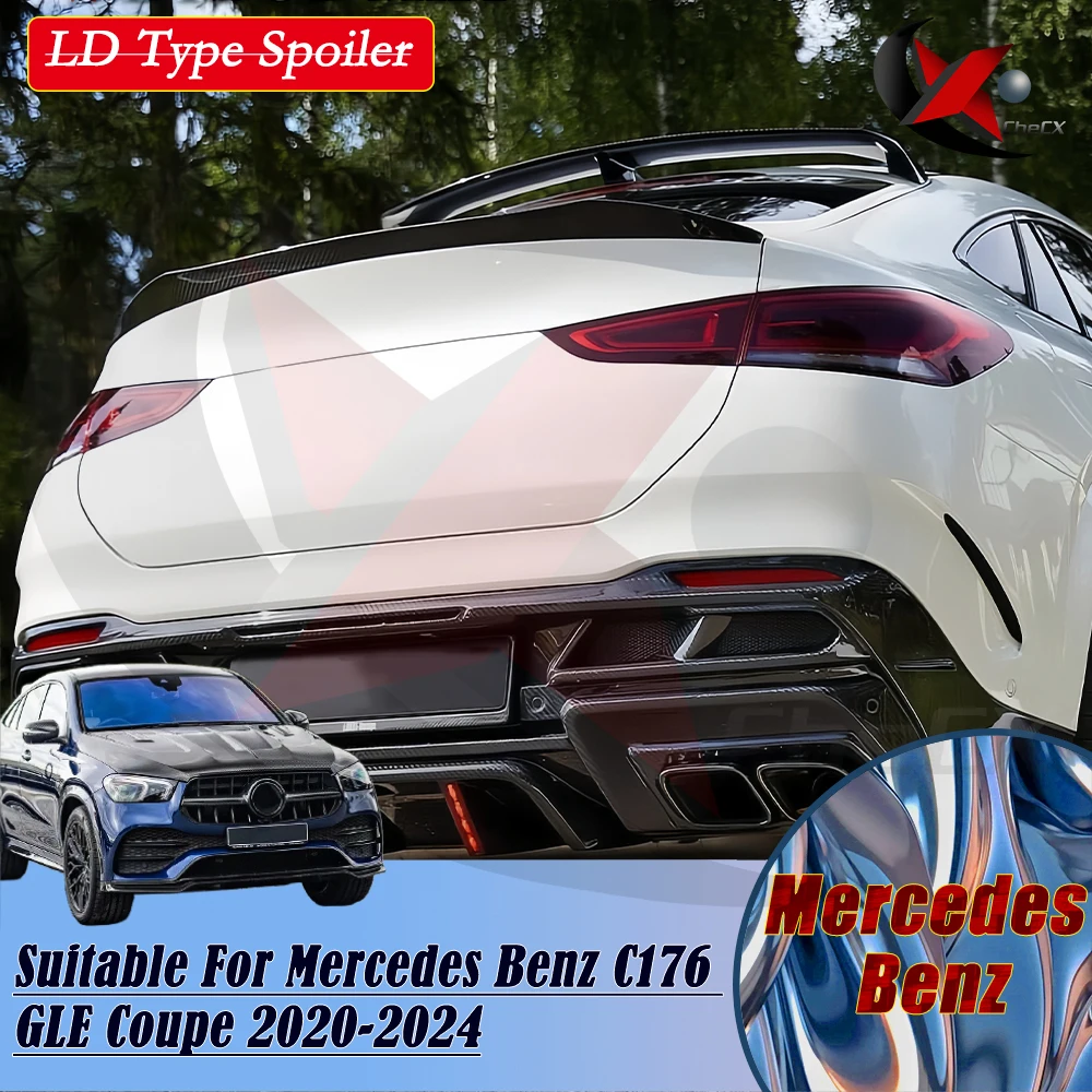 

Aerodynamic Carbon Fiber Rear Spoiler for 2020-2024 Mercedes Benz GLE Class C167 GLE53 GLE63 AMG Coupe - Rear Roof Cover