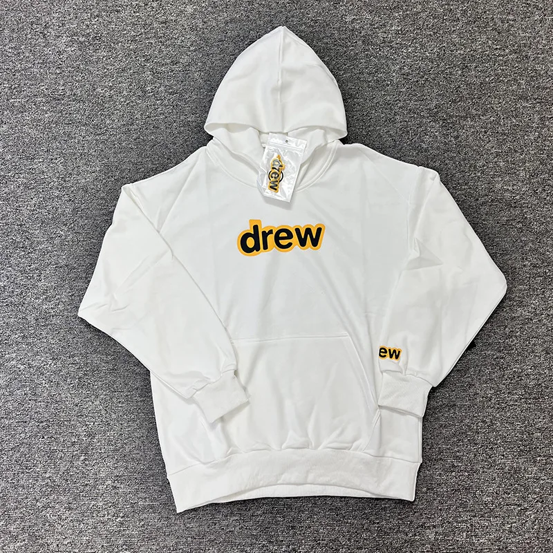 

Drew House Premium Hoodie with Smiley Face Logo American Streetwear High-Street Loose-Fit Men's Fall/Winter 100% Cotton