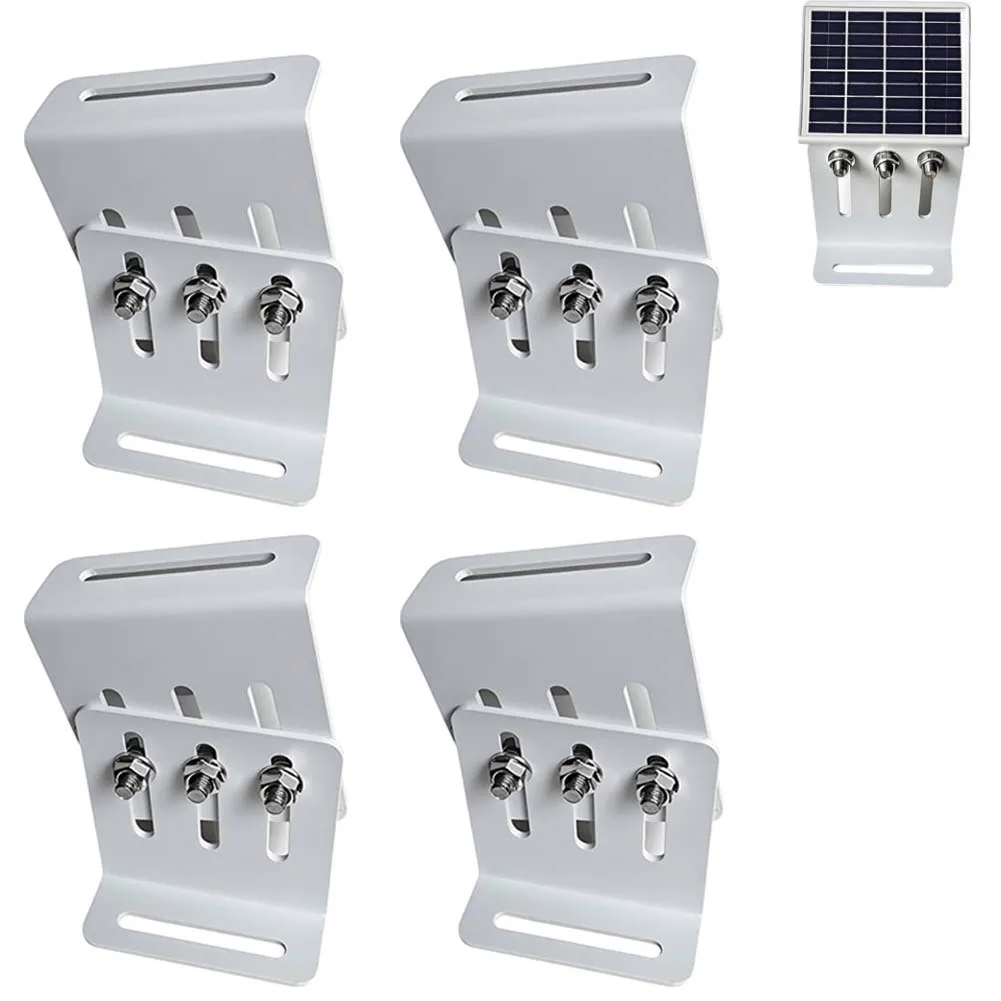 

Solar Energy Setup White L-shaped Mount Secure Installation For Solar Panels RV Roof Bracket Oxidation Resistant