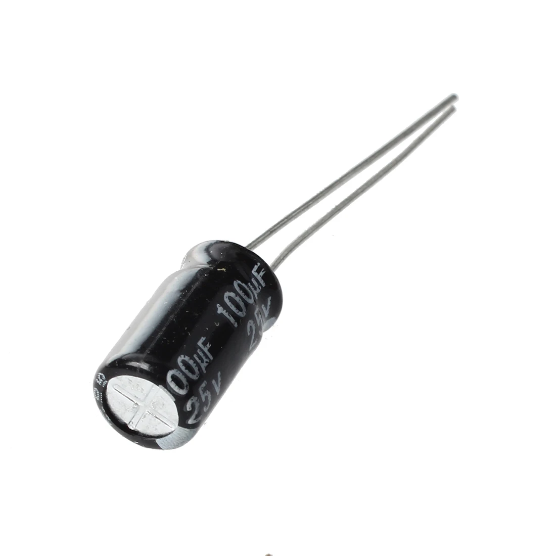 ABLQ SODIAL(R) 100 Pcs 6 x 11mm 100uF 25V Radial Aluminum Electrolytic Capacitors