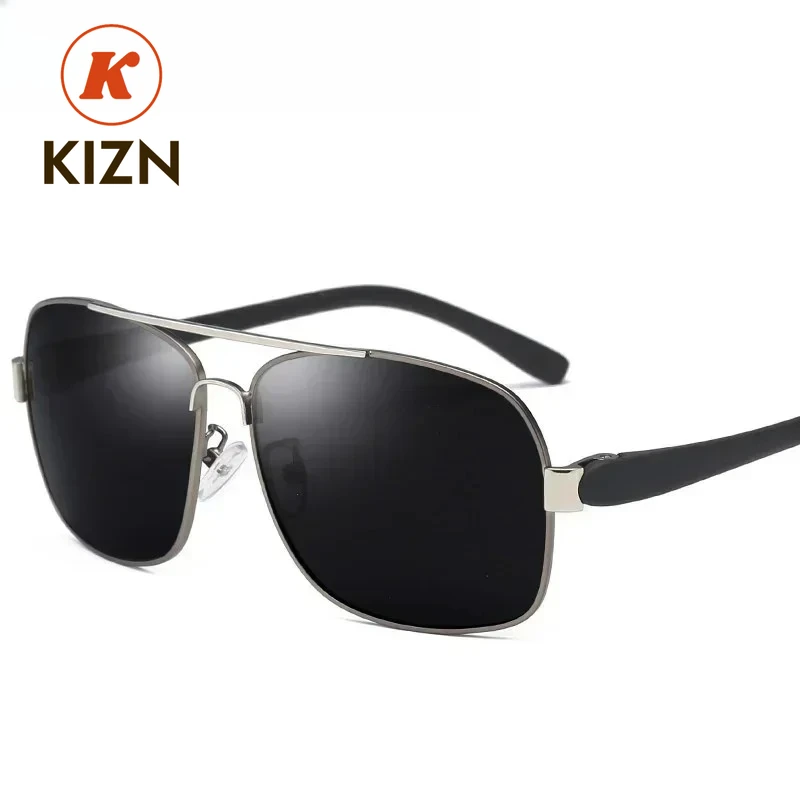 

KIZN -75 -100-150 Солнцезащитные очки для близорукости мужские +175 +200 +225 Далекозорное вождение дневного ночного видения металлические поляризационные солнцезащитные очки Custo