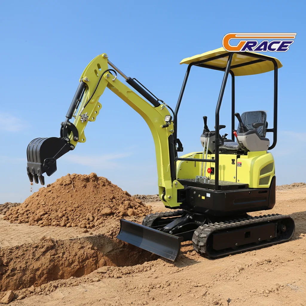 

Customize High Quality Mini Crawler Excavator 1ton 1.5ton 2ton Compact Digger with CE Certification