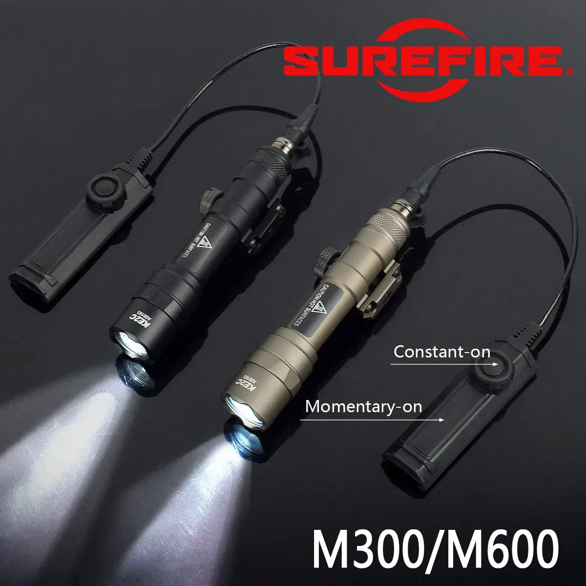 

Tactical Scout Light SureFire M600 M300 M600C Dual Pressure Switch Airsoft AR15 Rifle Hunting Weapon Flashlight LED SF Gun Lamp