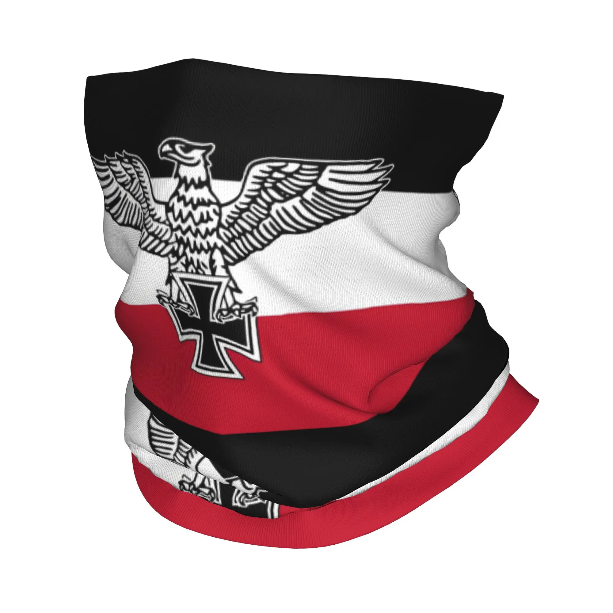 

Custom Germans Flag Bandana Neck Gaiter for Ski Hunting Men Women Wrap Scarf Coat of Arms of Balaclava Warmer