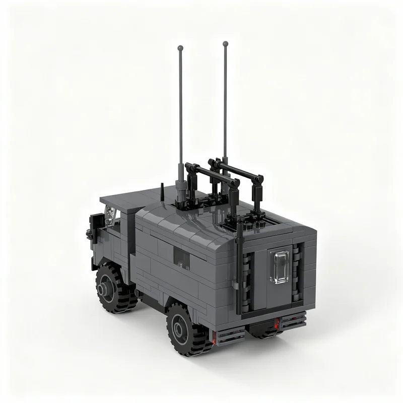 337pcs MOC GAZ-66 R-142 Command Staff Vehicle GAZ Model Building Blocks Christmas Gift Toys Architecture 3D Creative DIY Brick