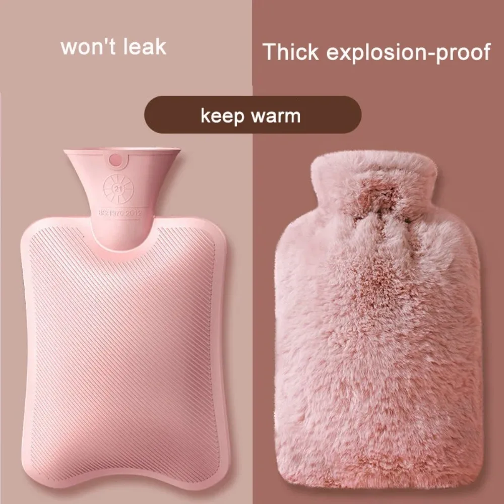 Youpin Winter Plush Hot Water Bag PVC Explosion proof and Heat resistant Hand Warm Waist Bag Suitable for Home Bedding Gifts