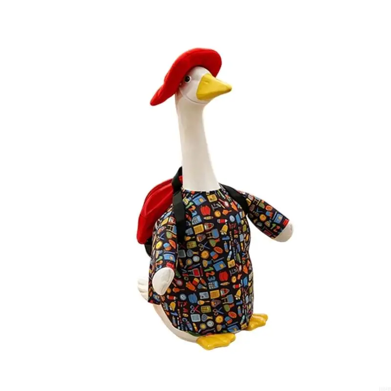 H8WB Porch Geese Costume Back To School Geese Costume Adult Funny Uniform With Cap
