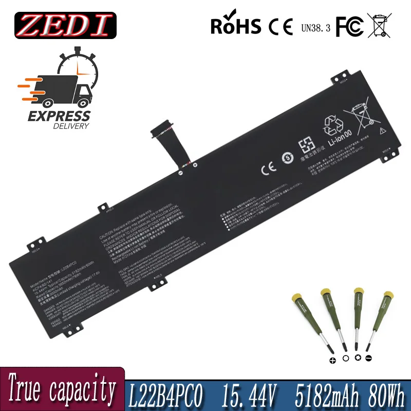 НОВЫЙ аккумулятор для ноутбука L22B4PC0 для Lenovo Y7000P R7000P Legion 5 Pro Y9000K R9000P/R9000K серии 2023 L22M4PC0 L22C4PC0 L22X4PC0 НОВЫЙ аккумулятор для ноутбука L22B4PC0 для Lenovo Y7000P R7000P Legion 5 Pro Y9000K R9000P/R9000K серии 2023 L22M4PC0 L22C4PC0 L22X4PC0