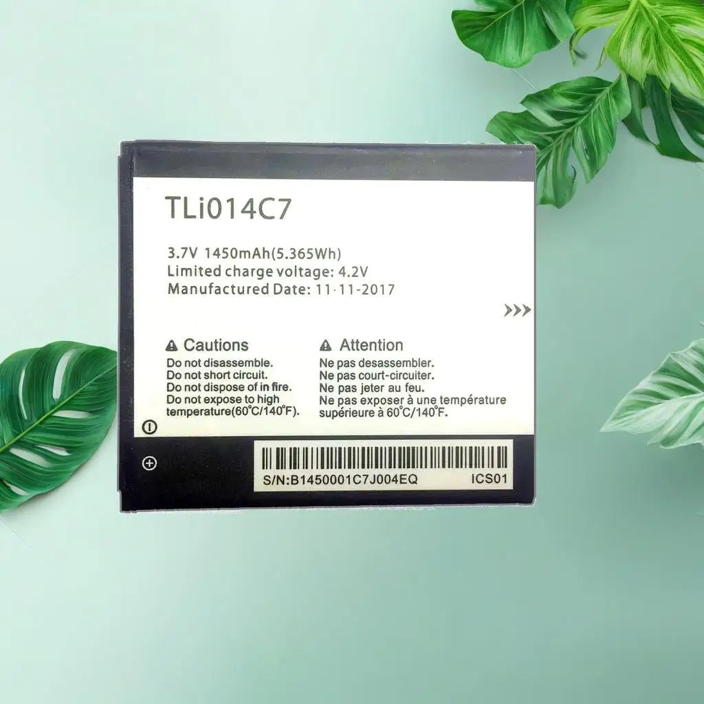 

Battery TLI014C7 For Alcatel Onetouch Pixi First 4024D 4.0" 1450Mah