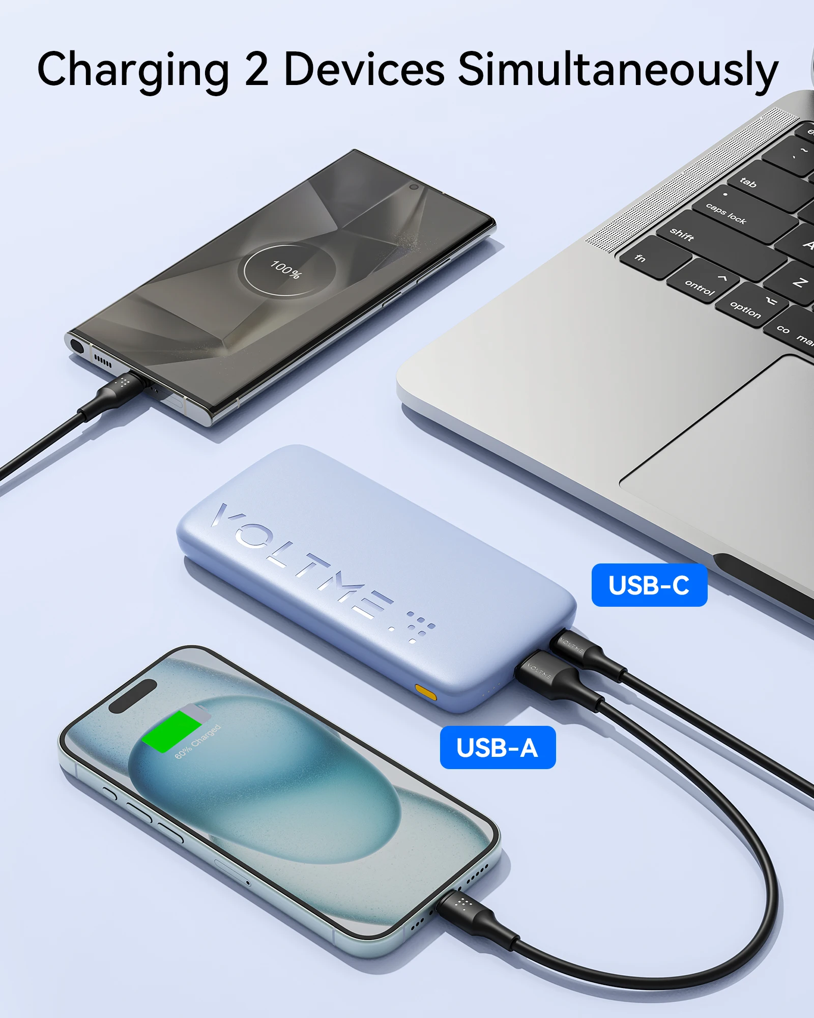 VOLTME Hypercore10A Fast Charging Power Bank Portable Battery Charger for iPhone 16,15,14,13 Pro Max,Xiaomi, 10000mAh, 22.5W PD