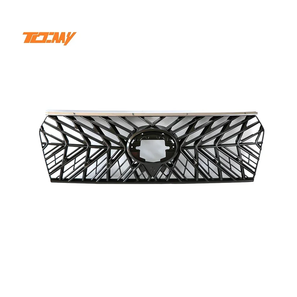 TDCMY Car Accessories ABS Front Middle Grille For  Prado FJ150 2018-2020