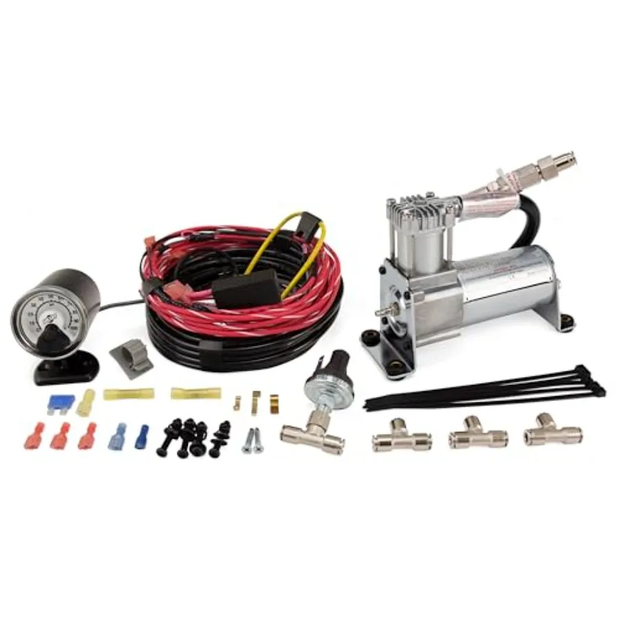 

On-Board Air System for Truck Applications, Aluminum Housing, Black, Heavy-Duty Compressor with Single Load Controller