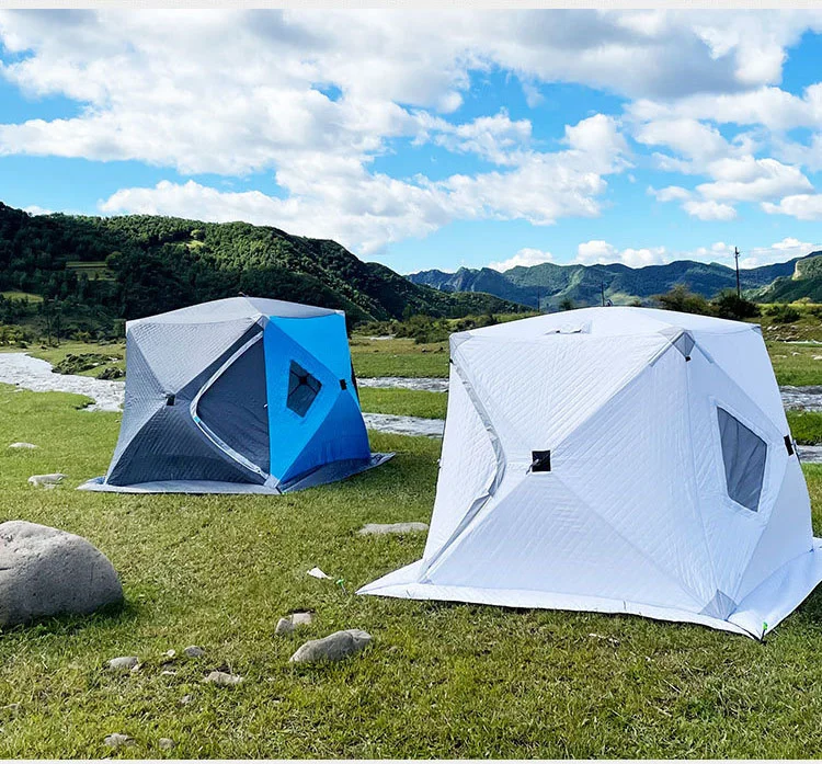 Outdoor Winter Ice Fishing Tent Insulated Cotton Anti-Cold Warm Thickened Portable Indoor  Sauna  Easy Carry Beach