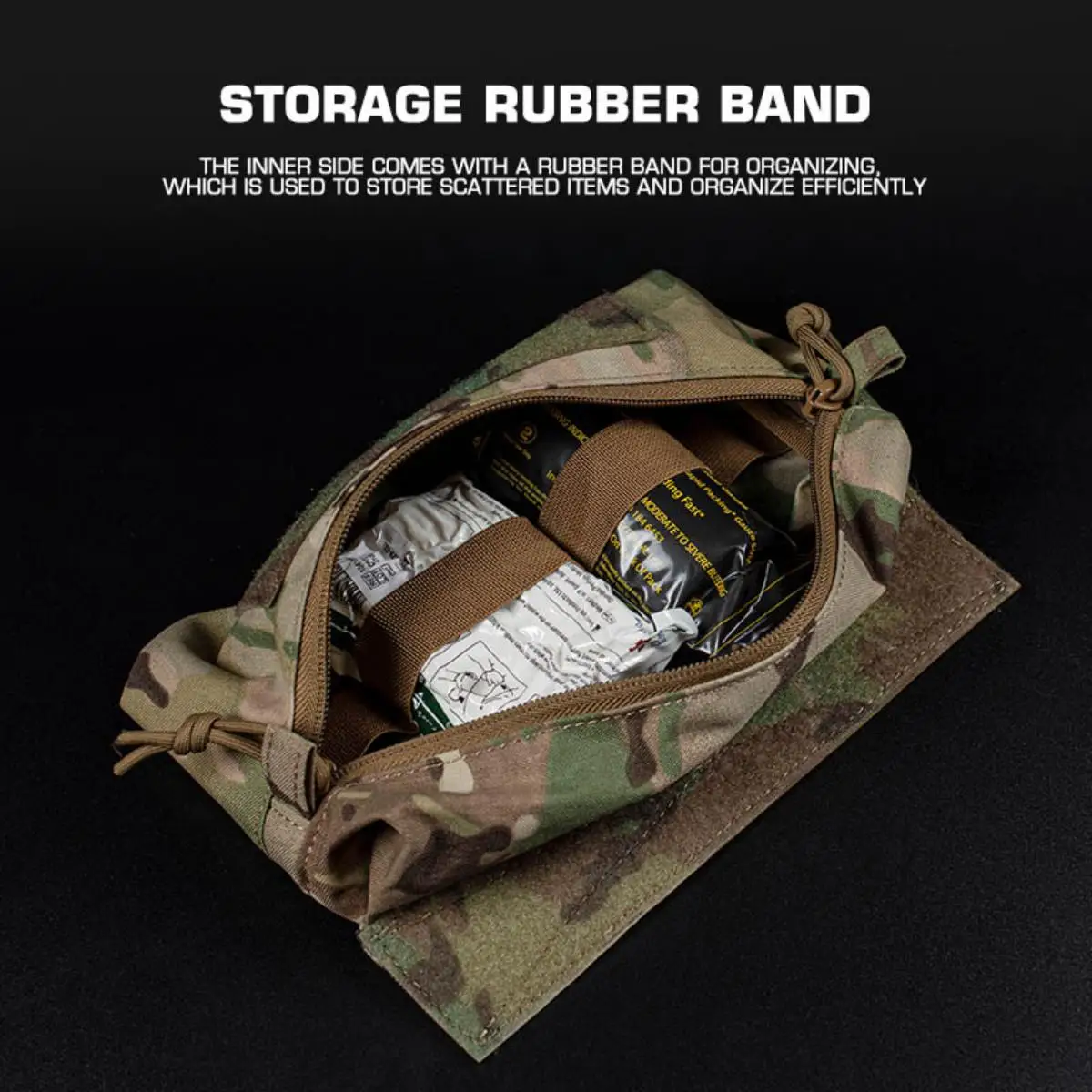 Aksesoris Kit IFAK Universal FC Sub Drop Bag Hook-Loop Mags, Kantong Drop Kompatibel Dengan Rompi V5 PC dan Rompi Chest Rig Lainnya