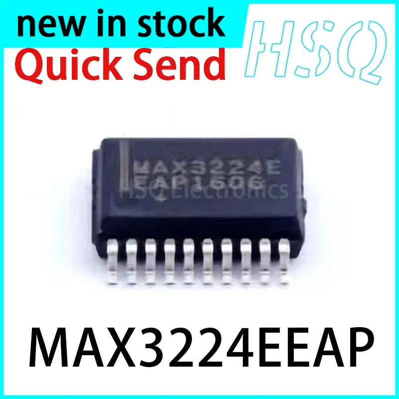 1PCS New MAX3224EEAP MAX3224E Interface Driver Receiver Transceiver MAX3224E 20-SSOP RS-232