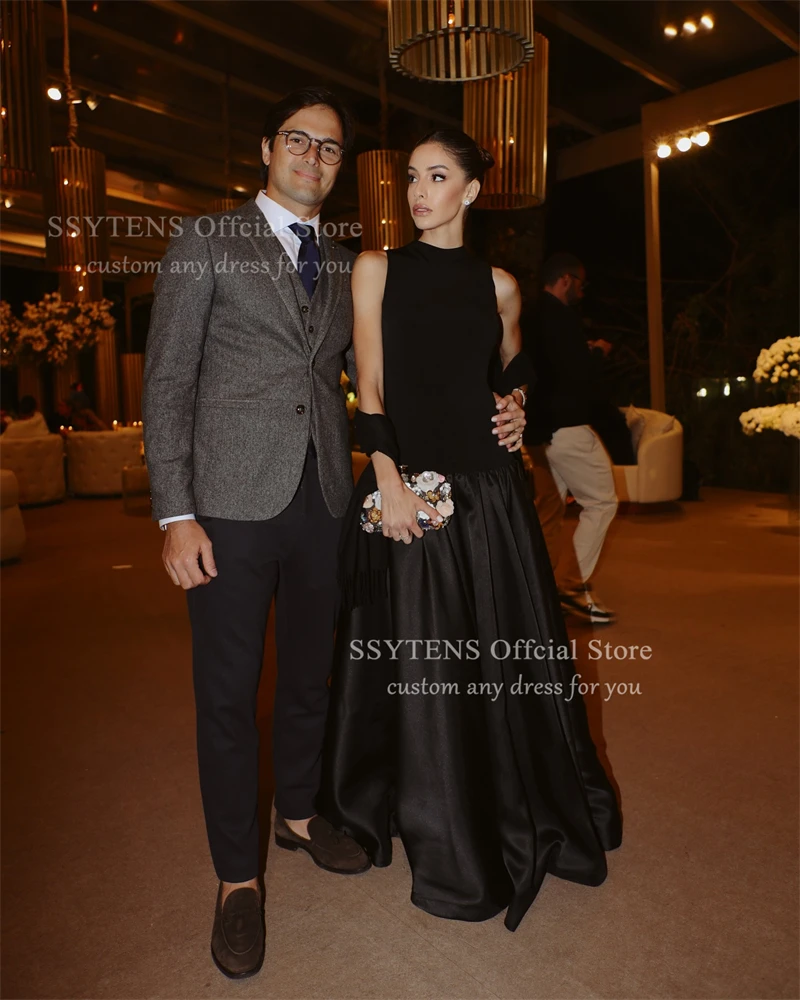 SSYTENS A Line Formal Prom Dresses Customized Vestidos De Fiesta Long Party Gowns Sexy Backless With Cape Mexican Evening Dress